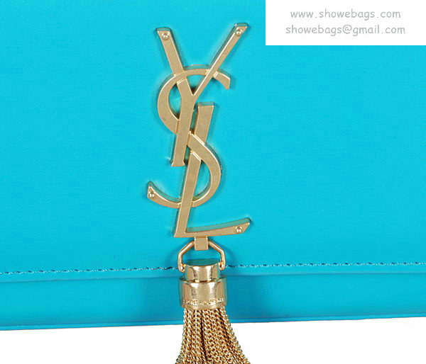 YSL mini monogramme cross-body shoulder bag 326076 skyblue - Click Image to Close